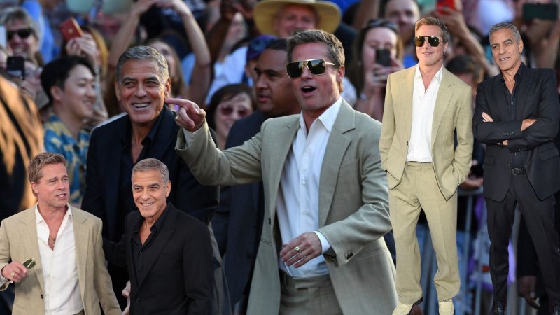 George Clooney i Brad Pitt