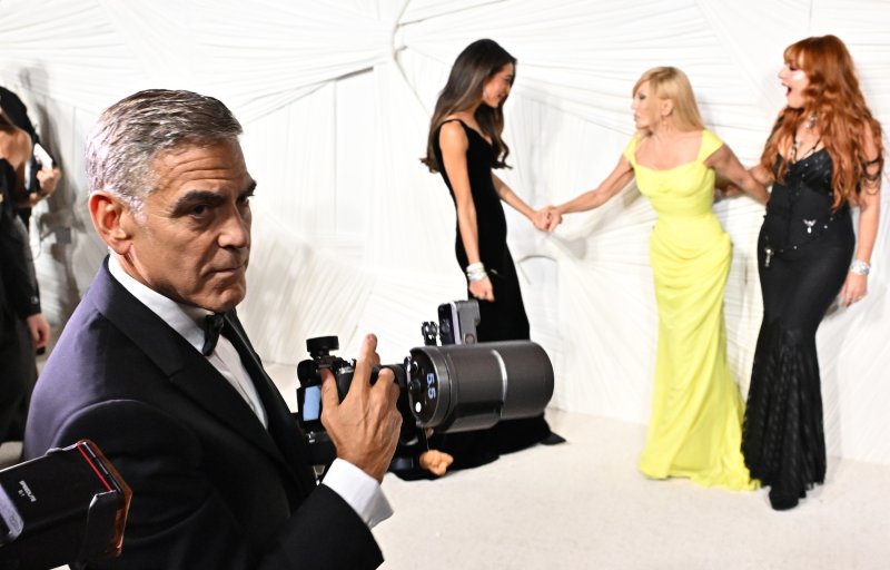 George Clooney, Amal Clooney, Donatella Versace