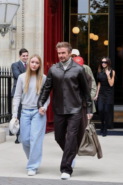 David, Harper, Victoria Beckham