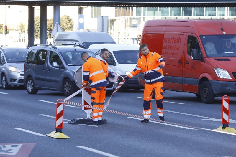 radovi u Vukovarskoj ulici u Zagrebu