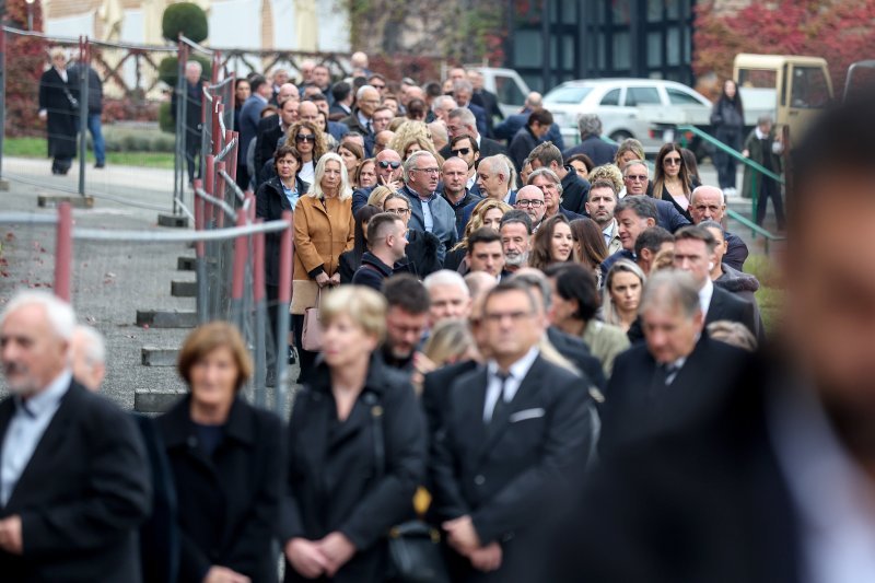 Ispraćaj Ante Ćorušića na Mirogoju