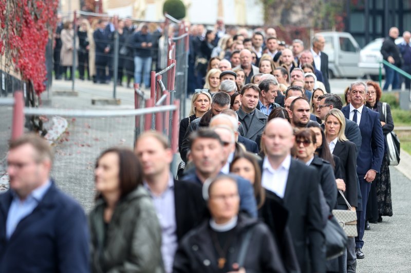 Ispraćaj Ante Ćorušića na Mirogoju