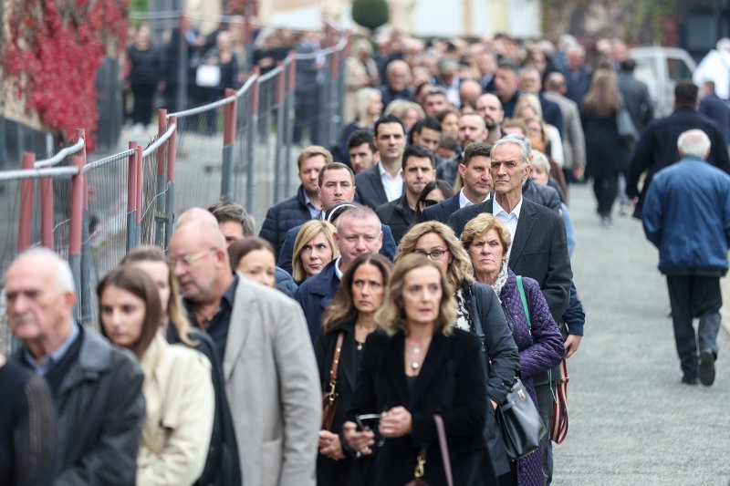 Ispraćaj Ante Ćorušića na Mirogoju