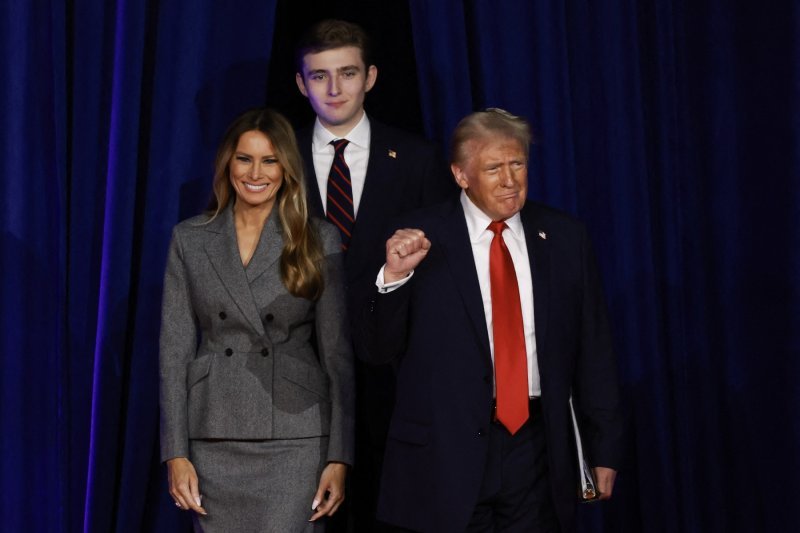 Melania, Barron i Donald Trump