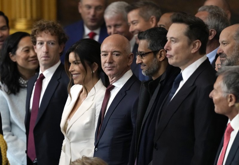 Mark Zuckerberg, Lauren Sanchez, Jeff Bezos, Elon Musk