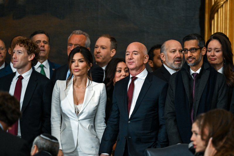 Mark Zuckerberg, Lauren Sanchez, Jeff Bezos