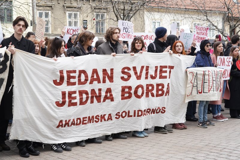 Zagrebački studenti dali podršku kolegama iz Srbije