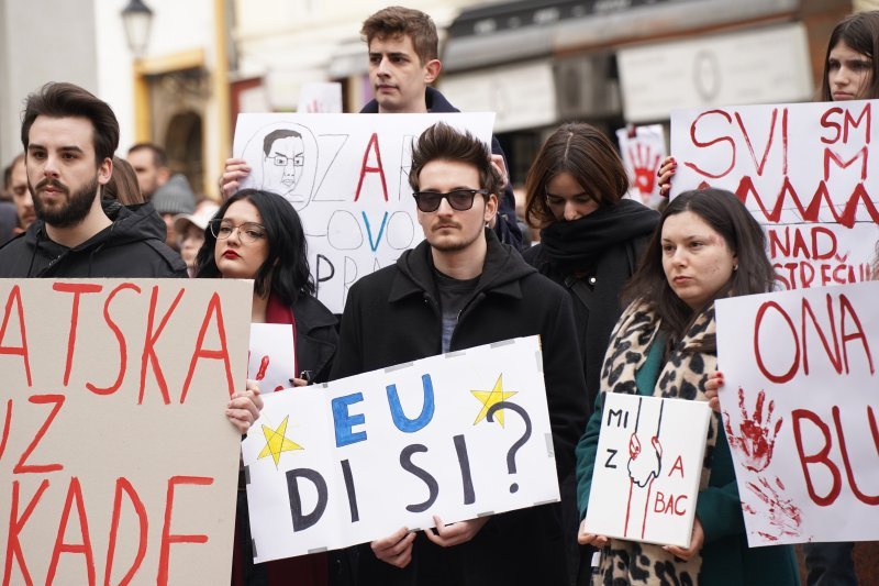 Zagrebački studenti dali podršku kolegama iz Srbije