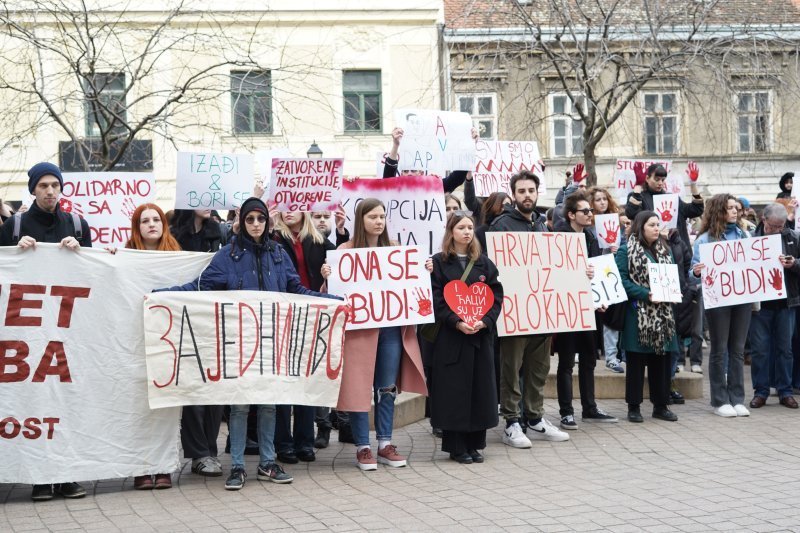 Zagrebački studenti dali podršku kolegama iz Srbije