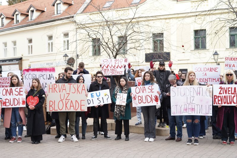 Zagrebački studenti dali podršku kolegama iz Srbije