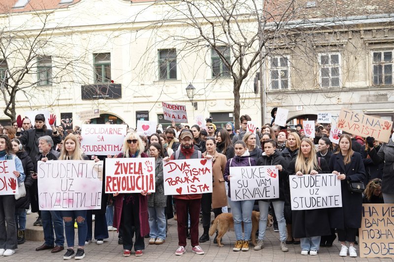 Zagrebački studenti dali podršku kolegama iz Srbije