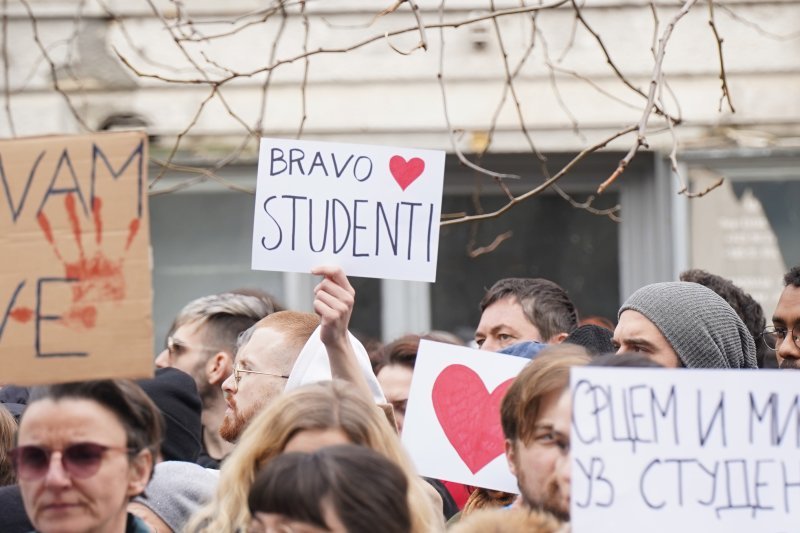 Zagrebački studenti dali podršku kolegama iz Srbije