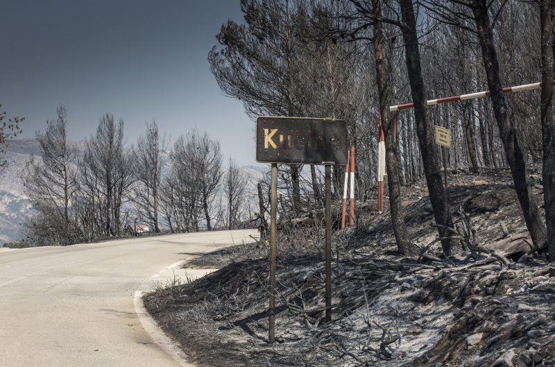 Zgarište u Žrnovnici u srpnju prošle godine