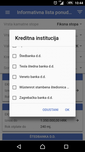 6. Na listi su sve banke i štedionice