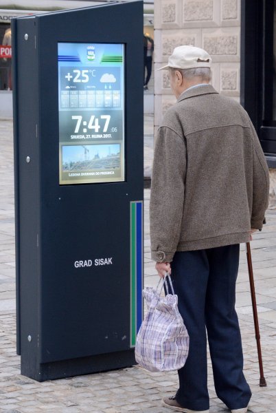 Netočni podaci o temperaturi u Sisku