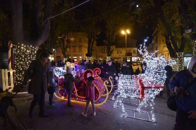 Otvorenjem klizališta i paljenjem digitalnog bora počeli blagdanski dani u Puli