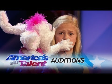 Darci Lynne: 12-Year-Old Singing Ventriloquist Gets Golden Buzzer - America's Got Talent 2017