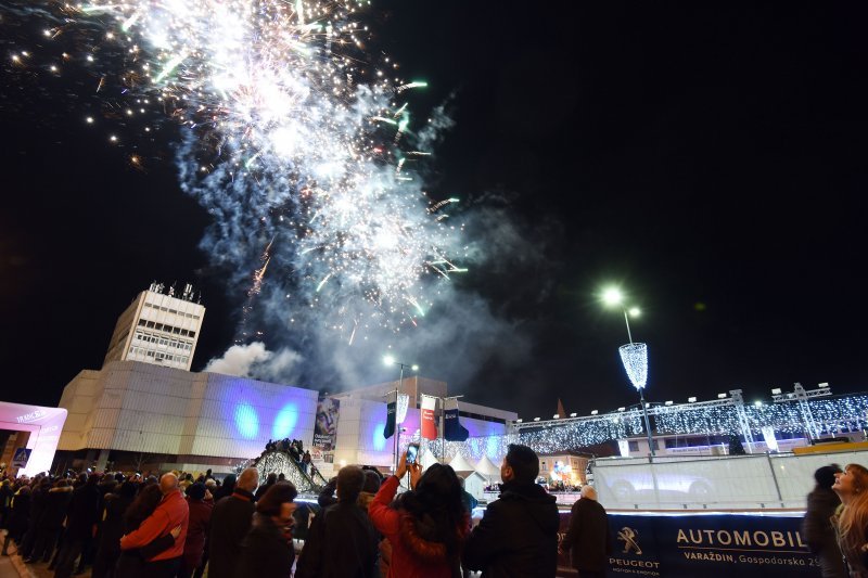 Doček Nove 2018. godine na Kapucinskom trgu u Varaždinu