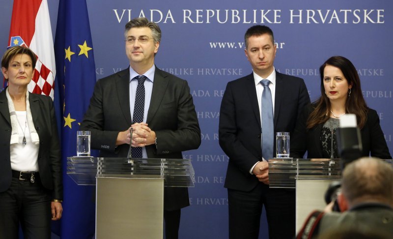 Martina Dalić, Andrej Plenković, Fabris Peruško i Irena Weber