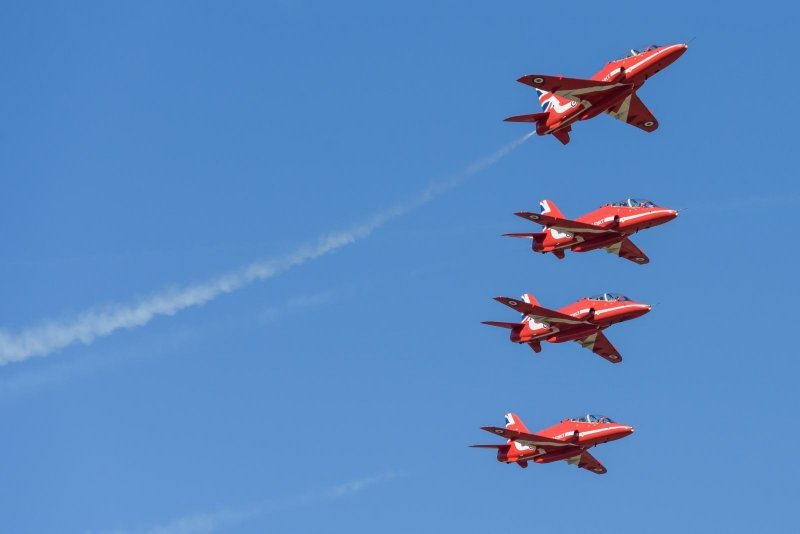 Akrobatska grupa Red Arrows u posjetu Krilima Oluje u Zemuniku