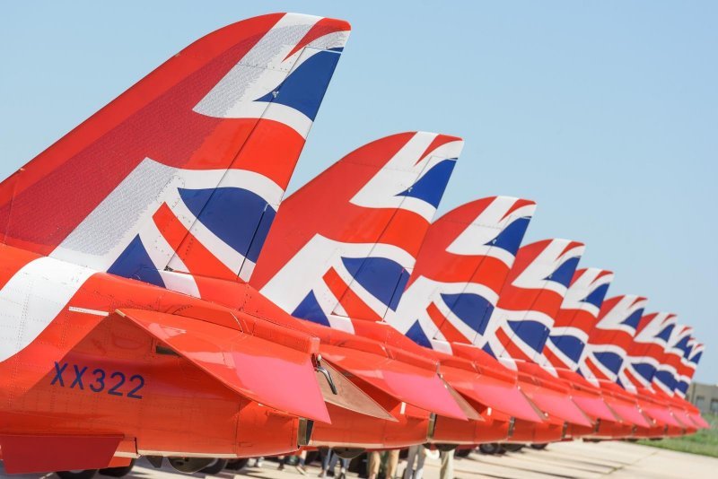 Akrobatska grupa Red Arrows u posjetu Krilima Oluje u Zemuniku