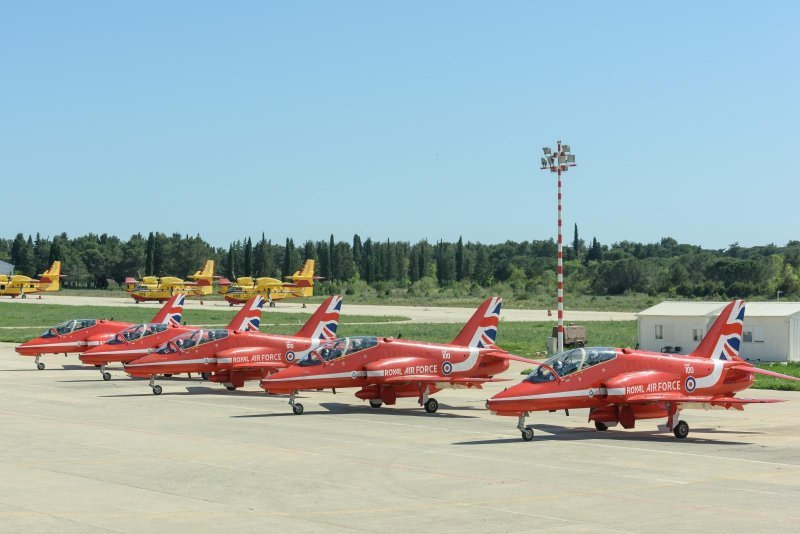 Akrobatska grupa Red Arrows u posjetu Krilima Oluje u Zemuniku