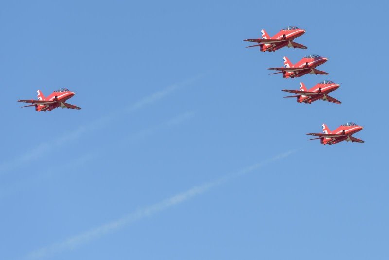 Akrobatska grupa Red Arrows u posjetu Krilima Oluje u Zemuniku