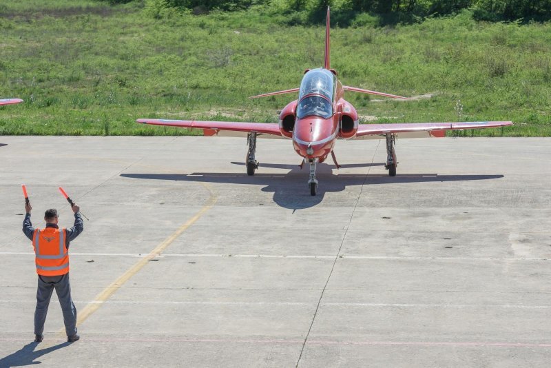 Akrobatska grupa Red Arrows u posjetu Krilima Oluje u Zemuniku