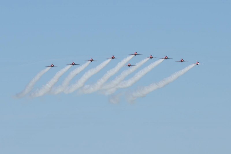 Akrobatska grupa Red Arrows u posjetu Krilima Oluje u Zemuniku