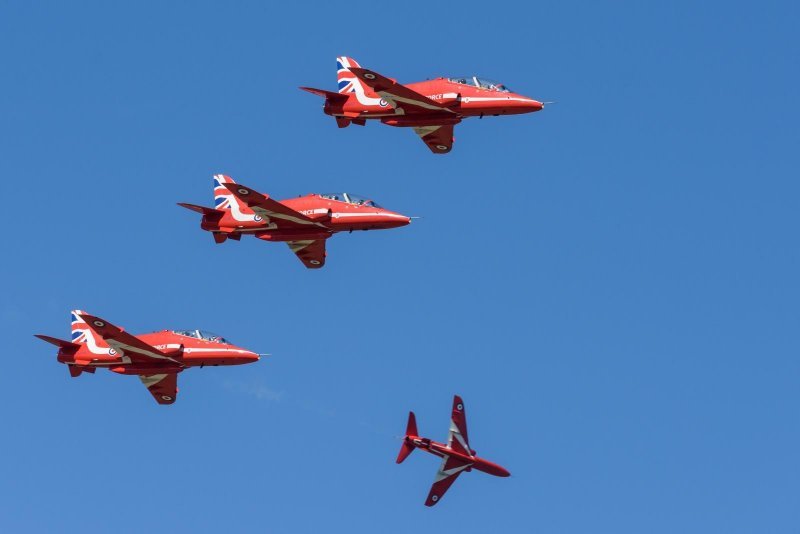 Akrobatska grupa Red Arrows u posjetu Krilima Oluje u Zemuniku