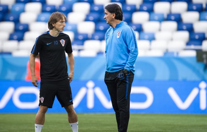 Zadnji trening Hrvatske prije Nigerije, Modrić i Dalić