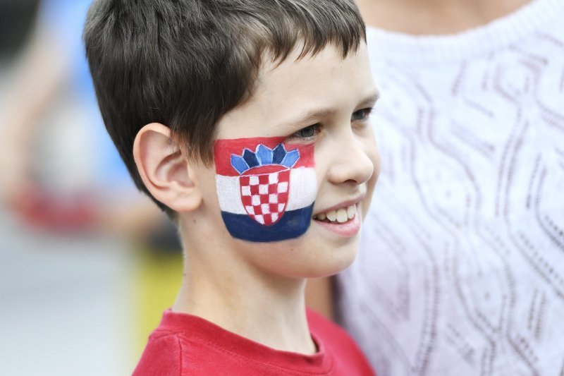 Navijači u Nižnji Novgorodu prije utakmice s Danskom