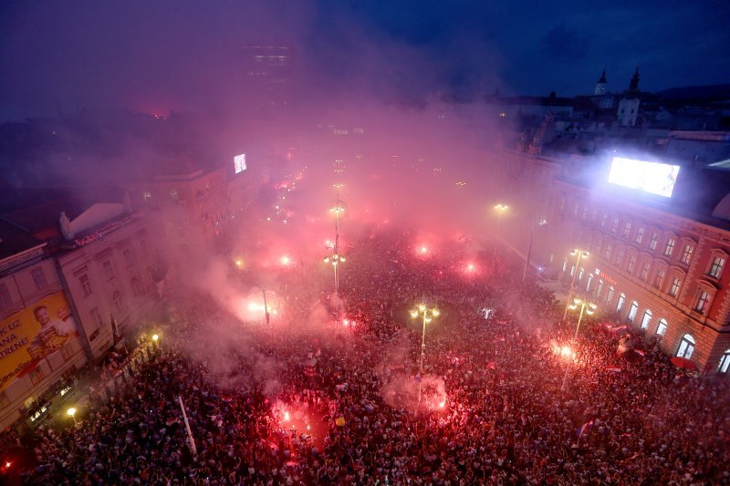 Vatreni na Trgu bana Jelačića