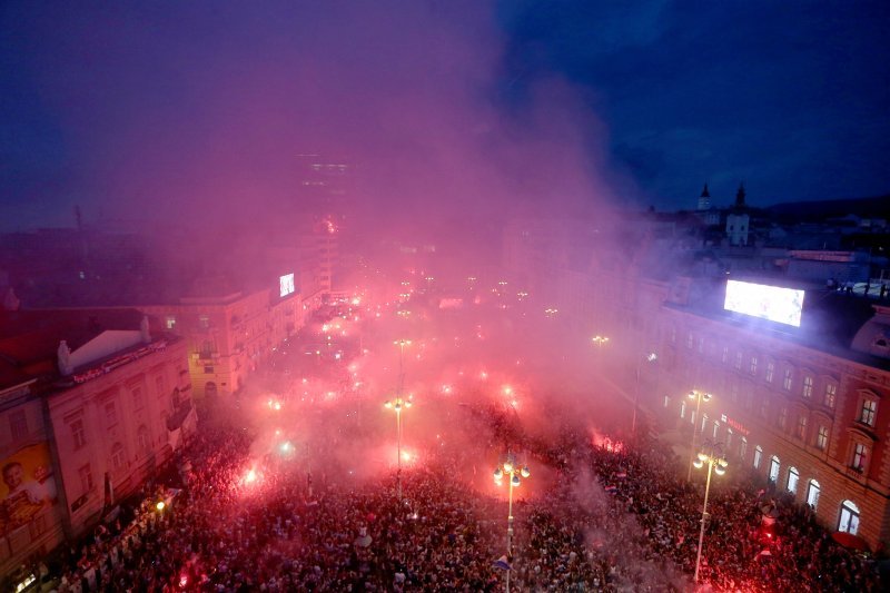 Vatreni na Trgu bana Jelačića