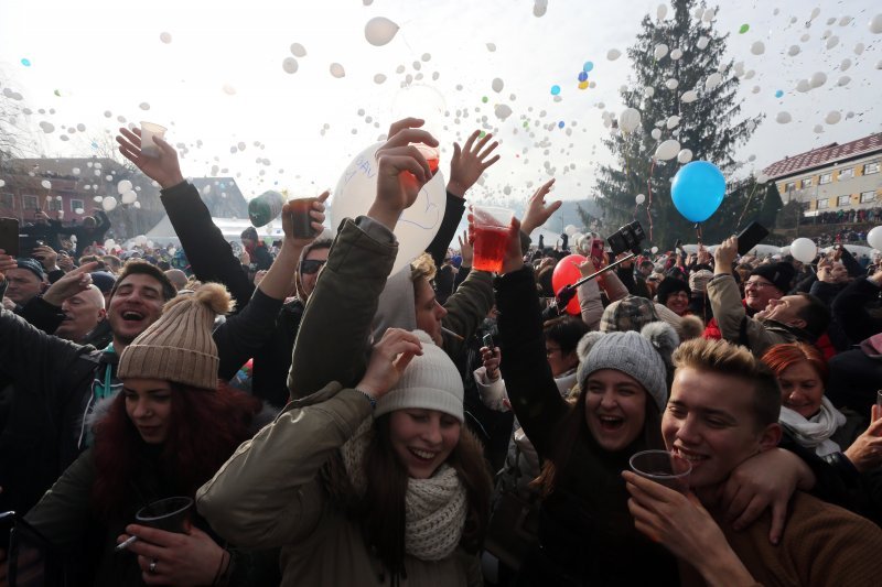 Tradicionalni doček Nove godine u Fužinama u podne