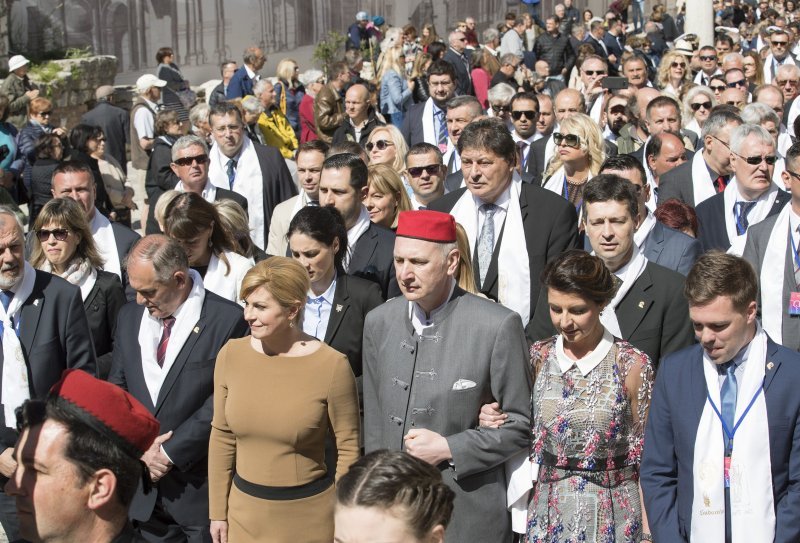 Predsjednica Kolinda Grabar Kitarović u procesiji sv. Dujma u Splitu