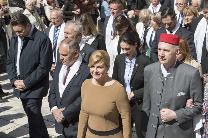 Predsjednica Kolinda Grabar Kitarović u procesiji sv. Dujma u Splitu