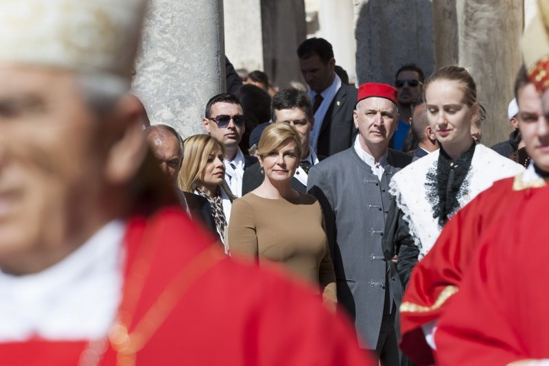 Predsjednica Kolinda Grabar Kitarović u procesiji sv. Dujma u Splitu