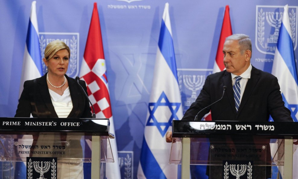 Kolinda Grabar Kitarović i Benjamin Netanyahu