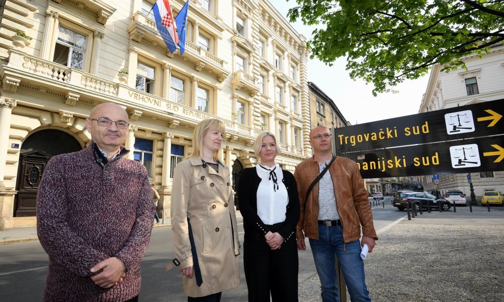 Goran Aleksić, Patricija Durić, Sandra Žiga i Elvis Sudar u travnju 2019.