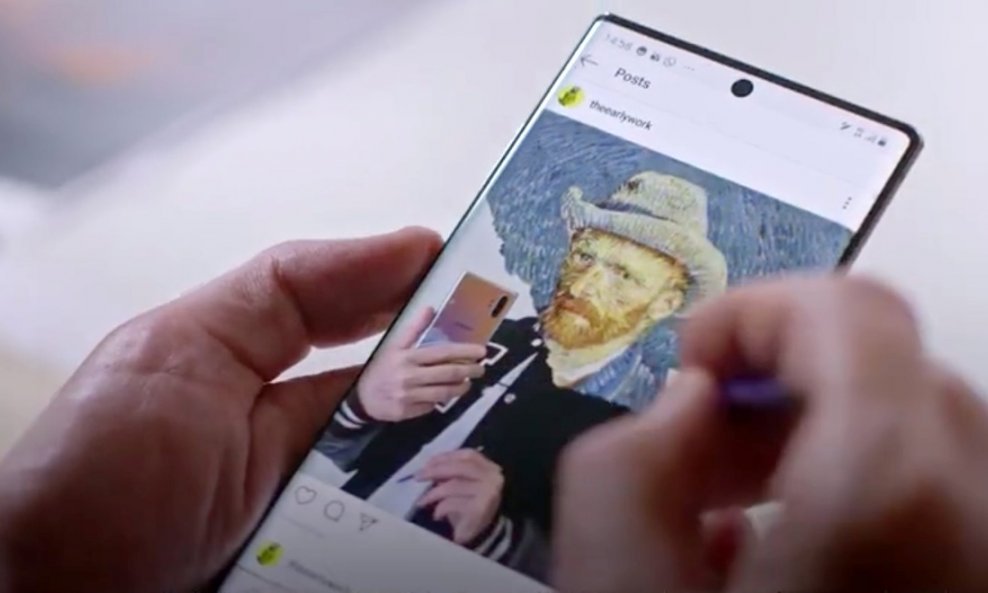 Kamera u zaslonu Samsungovog modela Galaxy Note10+