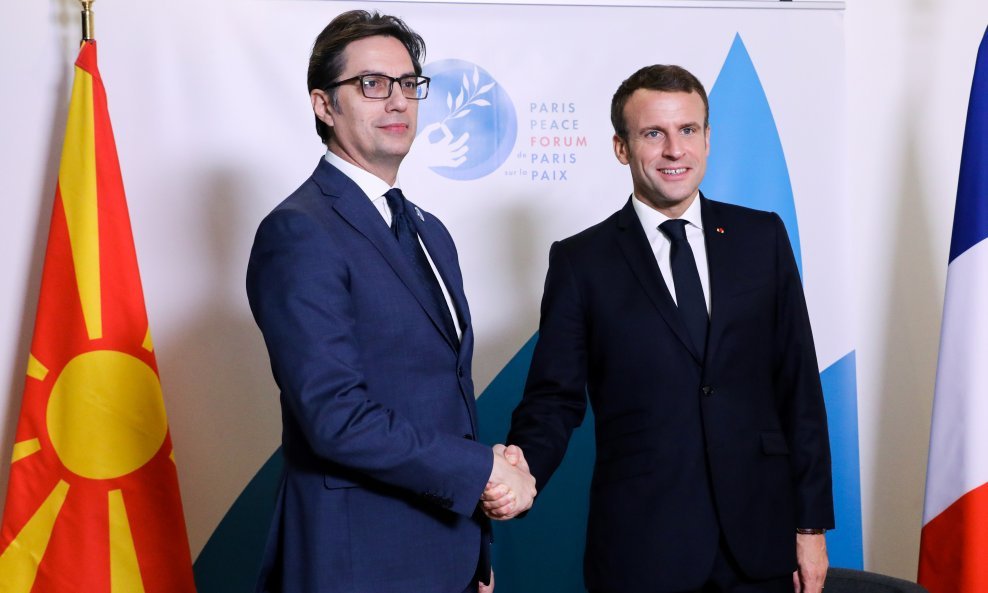 Stevo Pendarovski i Emmanuel Macron