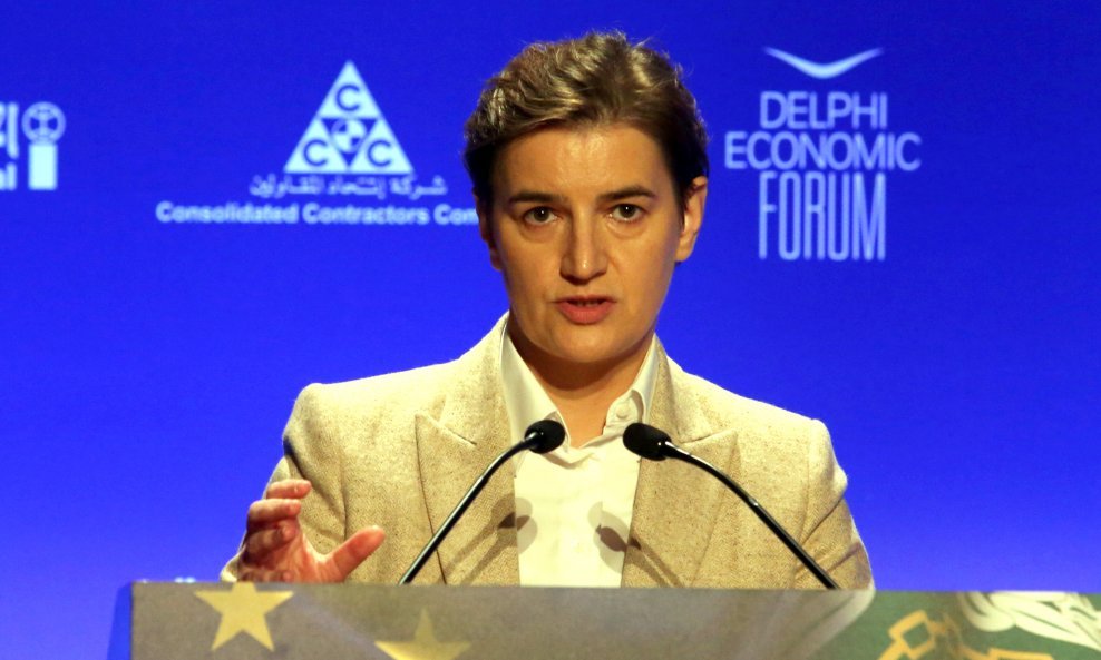 Predsjednica srbijanske vlade Ana Brnabić