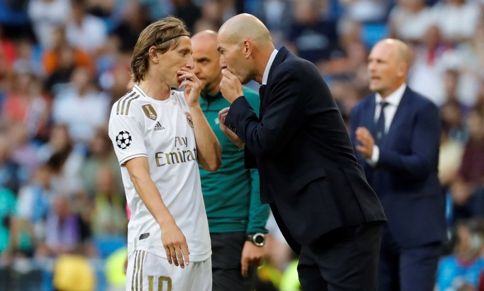 Luka Modrić i Zinedine Zidane