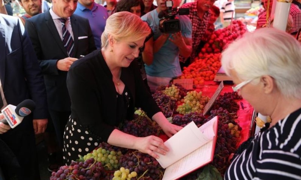 Kolinda Grabar Kitarović na splitskom Pazaru