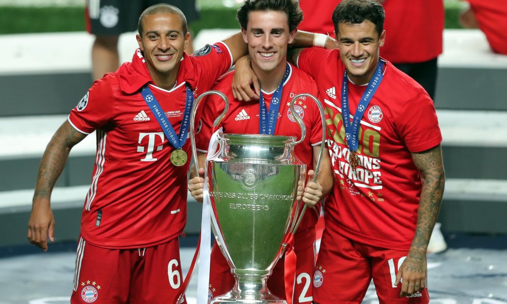 Slijeva Thiago Alcantara, Alvaro Odriozola i Philippe Coutinho