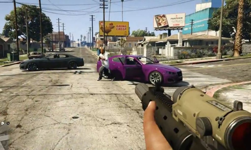 Grand Theft Auto V kao FPS