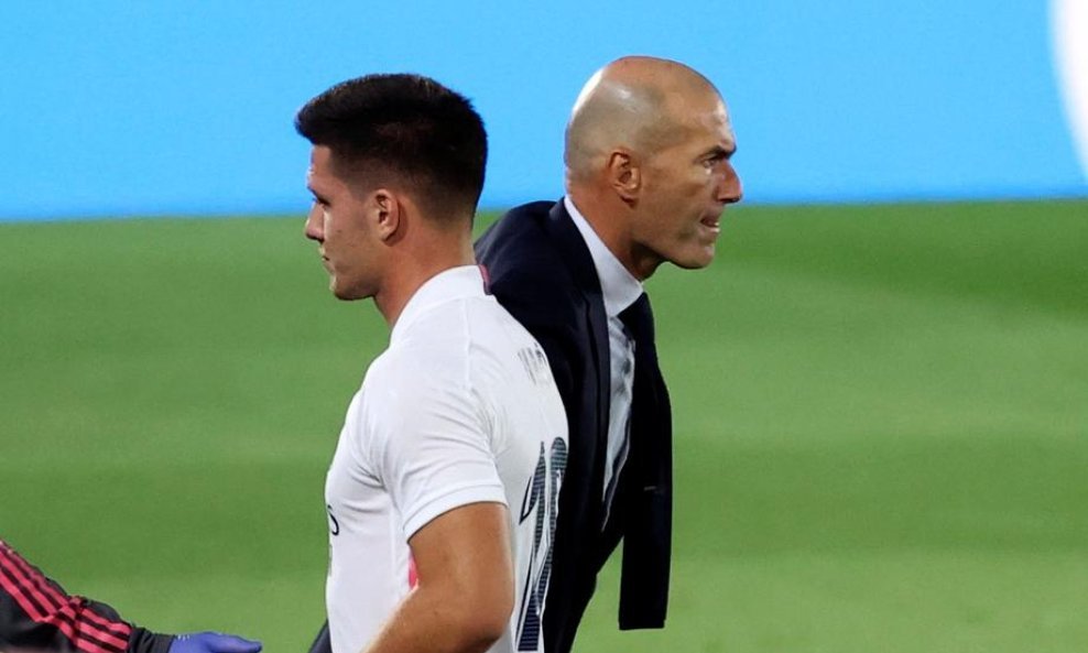 Zinedine Zidane i Luka Jović