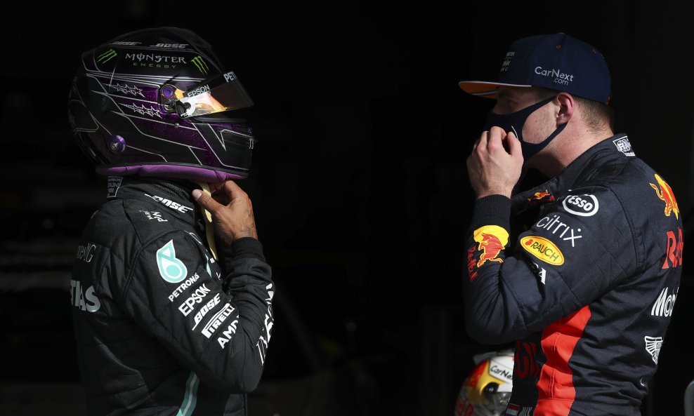 Lewis Hamilton i Max Verstappen