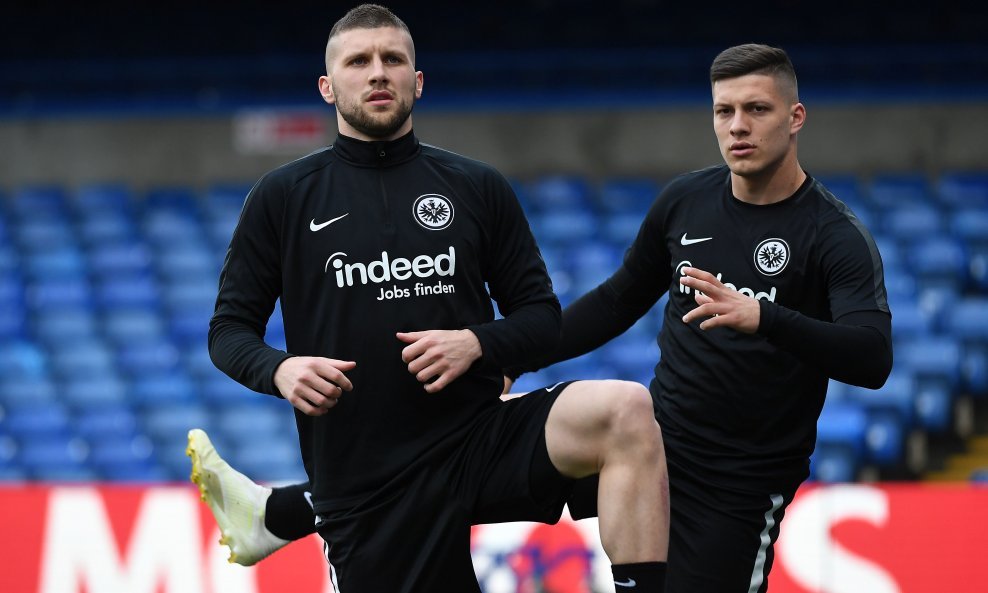 Ante Rebić (lijevo) i Luka Jović